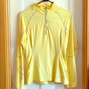 NWOT Eddie Bauer athletic pullover in yellow sz XS